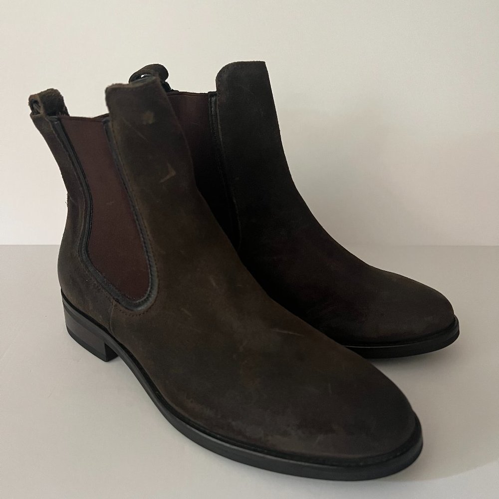 Thursday Boot Company Brown Handcrafted Suede Boots, Size 8.5 Women